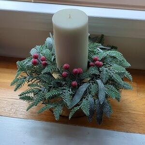 Hurricane glass, gold ceramic base with 2 trims (4 Pieces)